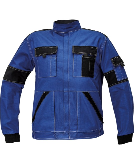 Jacheta de lucru vara, bumbac 200g/m2 Max Summer Albastru si negru