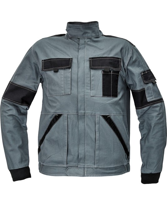 Jacheta de lucru vara, bumbac, 220g/m2,  gri/negru, colectia Max Summer Gri si negru