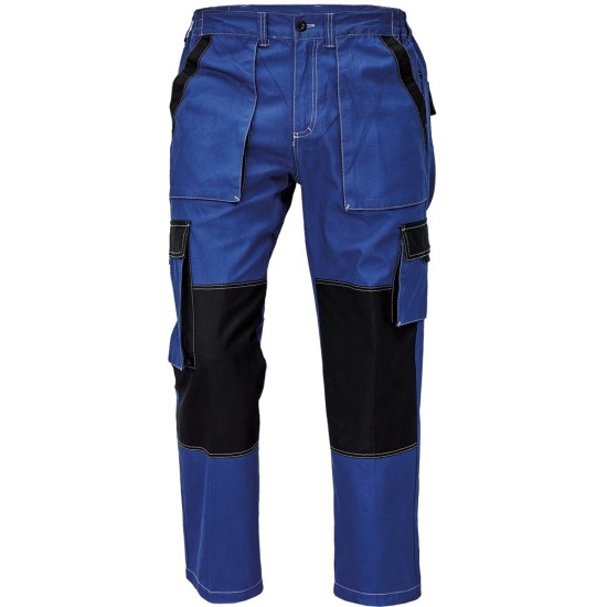 Pantaloni de lucru vara, bumbac 200g/m2 Max Summer  Albastru si negru