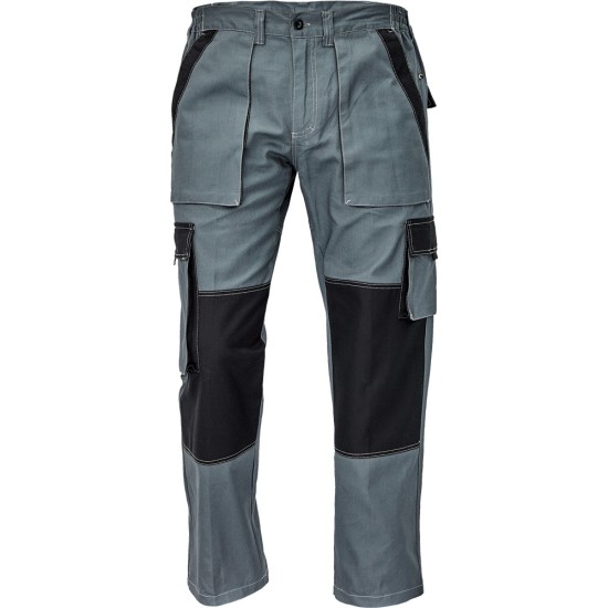 Pantaloni de lucru vara Max, bumbac 200g/mp Gri si negru Pantaloni de lucru vara Max, bumbac 200g/mp Gri si negru