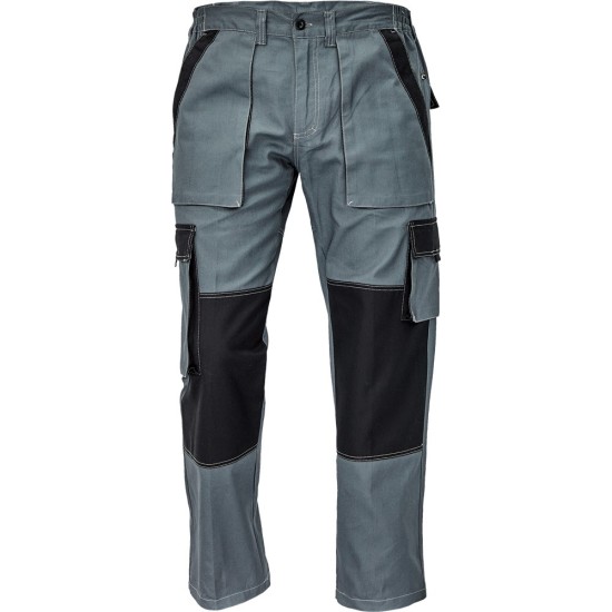 Pantaloni de lucru vara, bumbac 200g/mp Max Summer, Gri si negru