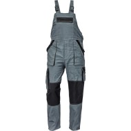 Salopeta cu pieptar vara, bumbac 200g/m2 Max Summer Gri si negru
