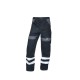 Pantaloni de lucru Cool Trend Reflex negru, dungi reflectorizante Negru si Gri Pantaloni de lucru Cool Trend Reflex negru, dungi reflectorizante Negru si Gri