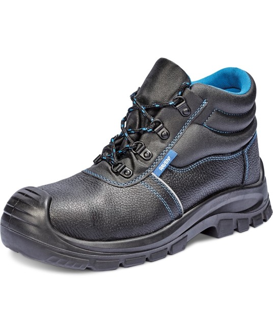 Bocanci de protectie S1P, 6 luni garantie in purtare,negru-albastru 