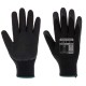 Manusi de protectie imersate in latex Fortis Grip [A150] Negru