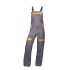 Salopeta de lucru Cool Trend  bumbac, 260g/m2 gri -portocaliu