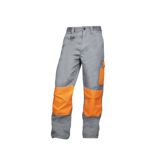 Pantaloni de lucru foarte rezistenti, tercot 235g/m2, 2Strong Gri si Portocaliu Pantaloni de lucru foarte rezistenti, tercot 235g/m2, 2Strong Gri si Portocaliu