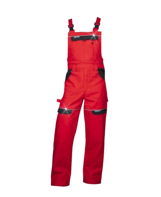 Salopeta de lucru Cool Trend, bumbac, 260g/m2 rosu