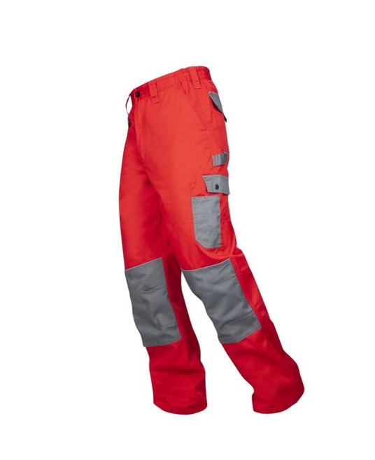 Pantaloni de lucru foarte rezistenti, tercot 235g/m2, 2Strong Rosu