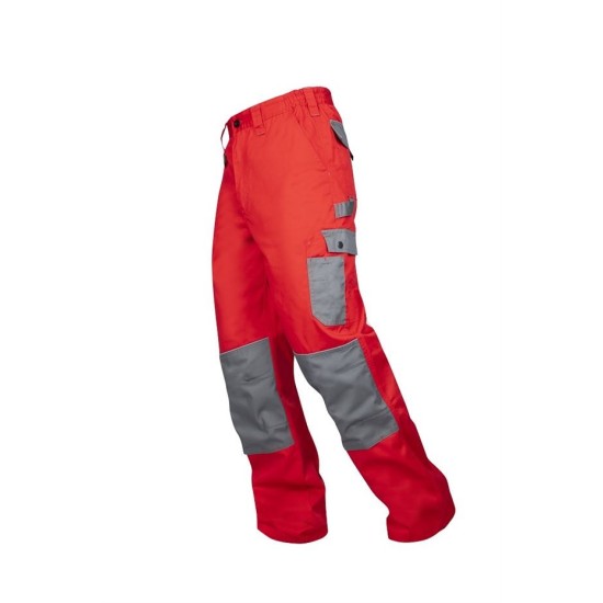 Pantaloni de lucru foarte rezistenti, tercot 235g/m2, 2Strong Rosu Pantaloni de lucru foarte rezistenti, tercot 235g/m2, 2Strong Rosu
