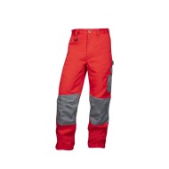 Pantaloni de lucru foarte rezistenti, tercot 235g/m2, 2Strong Rosu