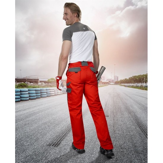 Pantaloni de lucru foarte rezistenti, tercot 235g/m2, 2Strong Rosu Pantaloni de lucru foarte rezistenti, tercot 235g/m2, 2Strong Rosu
