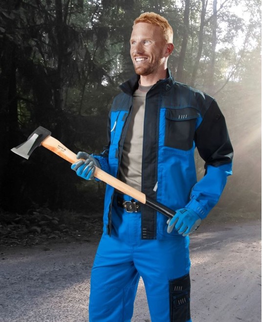 Jacheta de lucru premium 4Tech,tercot 240g/m2, Albastru-negru