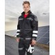Jacheta de lucru reflectorizanta, bumbac, 260g/m2, Cool Trend Reflex negru