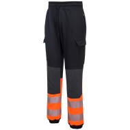 Pantaloni Hi-Vis reflectorizanti premium, stretch,portocalii