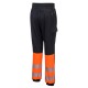 Pantaloni de protectie Hi-Vis reflectorizant Flexi, colectia KX3 [KX341] Negru si portocaliu