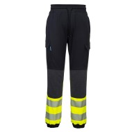 Pantaloni Hi-Vis reflectorizanti premium, stretch, galben