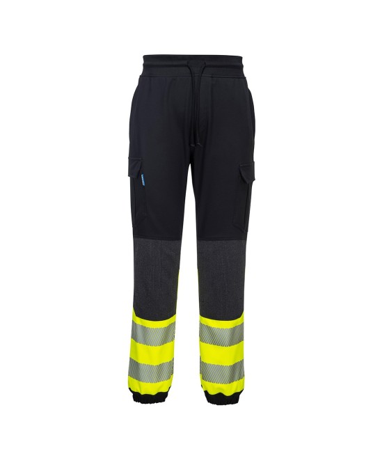 Pantaloni de protectie Hi-Vis reflectorizant Flexi, colectia KX3 [KX341] Negru si galben