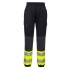 Pantaloni Hi-Vis reflectorizanti premium, stretch, galben