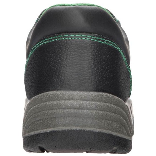 Pantofi de protectie cu bombeu metalic si lamela, talpa PU/PU, S3 [G3273] Negru si verde