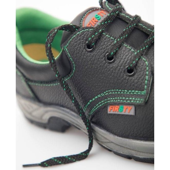 Pantofi de protectie cu bombeu metalic si lamela, talpa PU/PU, S3 [G3273] Negru si verde