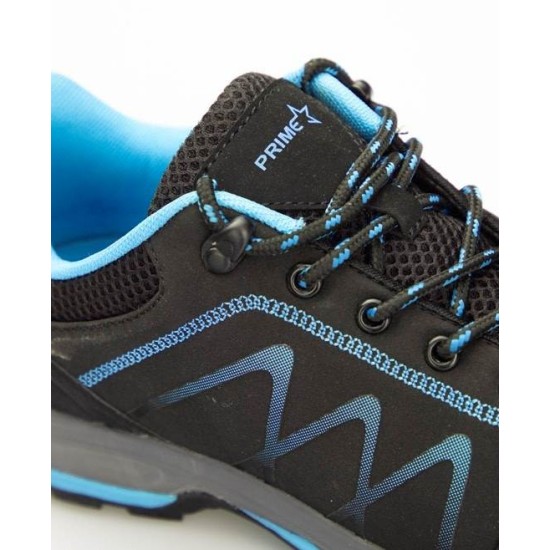Pantofi de lucru femei, softshell O1[G3319] Negru si albastru