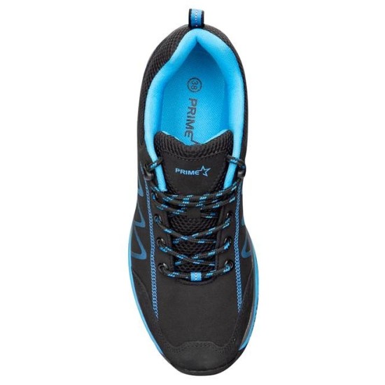 Pantofi de lucru femei, softshell O1[G3319] Negru si albastru