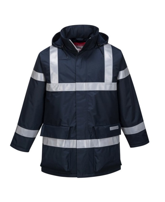 Jacheta ignifuga, antistatica Bizflame Rain Multinorm FR, Bleumarin