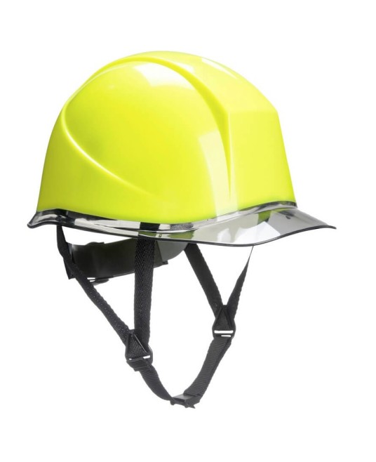 Casca de protectie cu cozoroc transparent, model special Portwest [PV74] Galben
