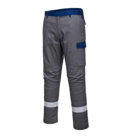 Pantaloni ignifugi antistatici protectie arc electric Bizflame Ultra [FR06] Gri