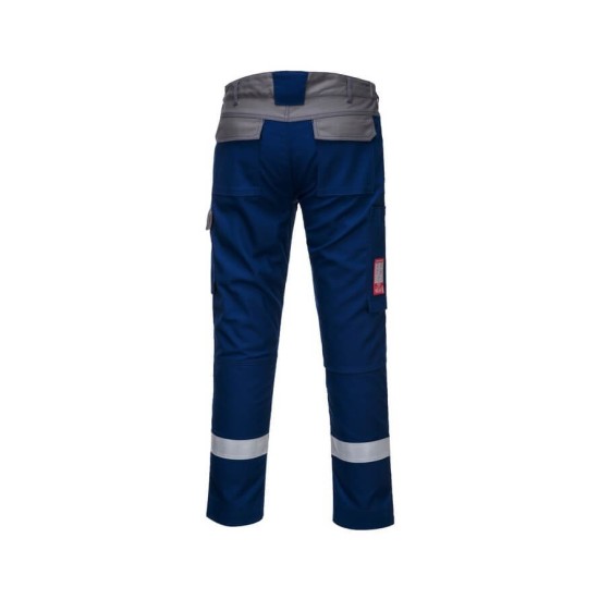 Pantaloni ignifugi antistatici protectie arc electric Bizflame Ultra [FR06] Albastru