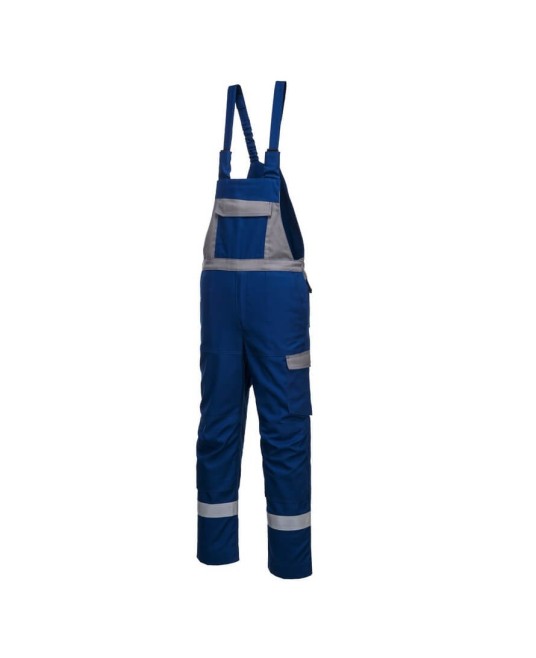 Salopeta cu pieptar ignifuga antistatica protectie arc electric Bizflame Ultra [FR07] Albastru