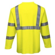 Tricou cu maneca lunga ignifug, reflectorizant Hi-Vis, antistatic [FR96] Galben