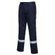 Pantaloni de protectie ignifuga, dungi reflectorizante, Bizweld Iona [BZ14] Bleumarin