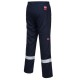 Pantaloni de protectie ignifuga, dungi reflectorizante, Bizweld Iona [BZ14] Bleumarin