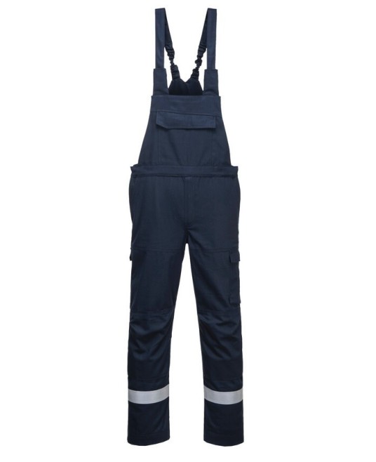 Salopeta de protectie cu pieptar ignifuga, reflectorizanta, Bizflame Ultra [FR67] Bleumarin