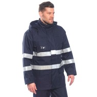 Jacheta de protectie ignifuga vatuita, reflectorizanta, antistatica[S770] Bleumarin