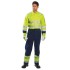 Combinezon de protectie MODAFLAME Hi-Vis reflectorizant [MV28] Galben si bleumarin