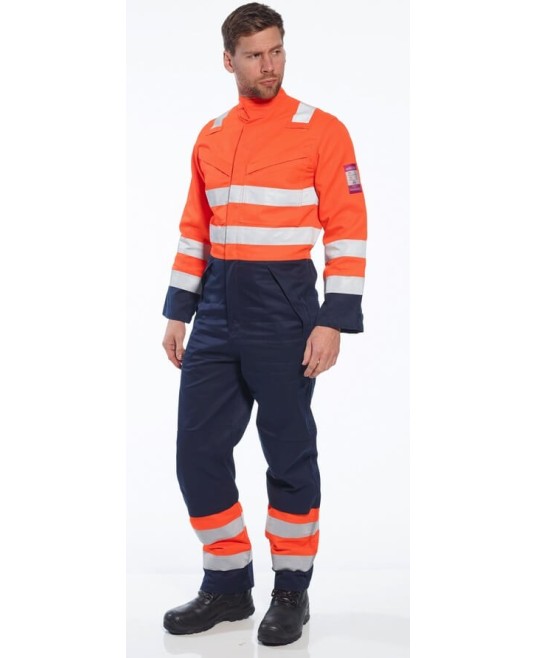 Combinezon de protectie Modaflame RIS Navy/Orange [MV29] Portocaliu si bleumarin