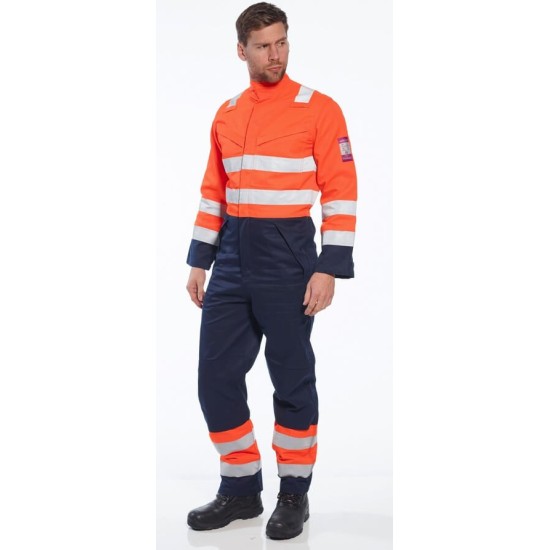 Combinezon de protectie Modaflame RIS Navy/Orange [MV29] Portocaliu si bleumarin