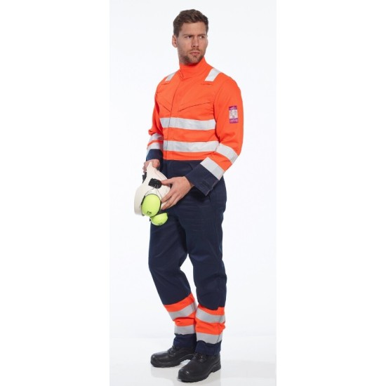 Combinezon de protectie Modaflame RIS Navy/Orange [MV29] Portocaliu si bleumarin