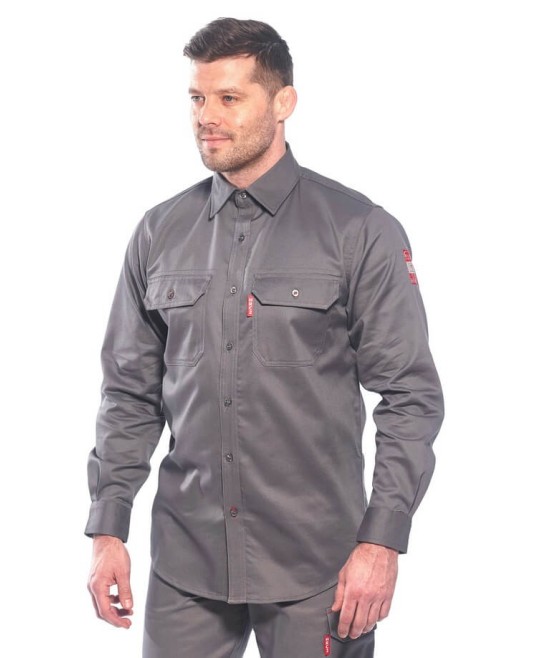 Camasa de protectie ignifuga, impotriva arcului electric [FR89] Gri