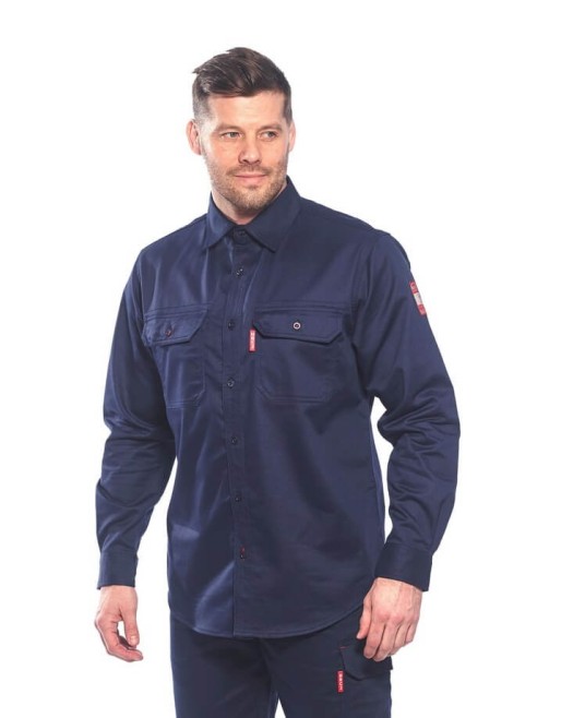 Camasa de protectie ignifuga, impotriva arcului electric [FR89] Bleumarin