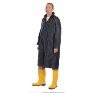 Pelerina lunga de ploaie, PVC, culoare bleumarin