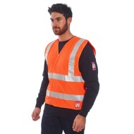 Vesta de protectie reflectorizanta, ignifuga, antistatica [FR71] Portocaliu