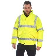 Jacheta vatuita reflectorizanta, inalta vizibilitate, impermeabila [S463] Galben