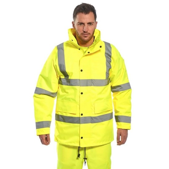 Jacheta vatuita reflectorizanta, Hivis, impermeabila, Portocaliu