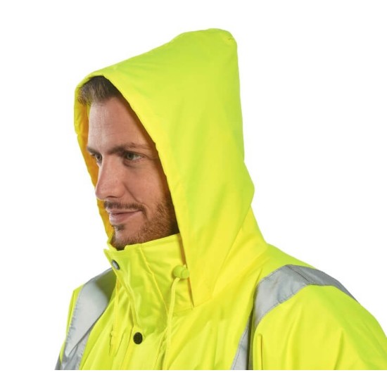 Jacheta vatuita reflectorizanta, Hivis, impermeabila, Portocaliu