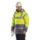 Jacheta vatuita reflectorizanta, inalta vizibilitate, model Traffic [S466] Galben
