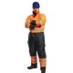 Combinezon vatuit reflectorizant, HiVis, Portocaliu si bleumarin Combinezon vatuit reflectorizant, HiVis, Portocaliu si bleumarin